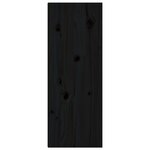 vidaXL Armoire murale noir 30x30x80 cm Bois de pin massif