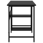 vidaXL Bureau d'ordinateur Noir 105x55x72 cm MDF et métal