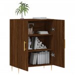 vidaXL Buffet chêne marron 69 5x34x90 cm bois d'ingénierie