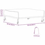 vidaXL Housse pour mobilier d'extérieur 62 x 62 x 15 cm