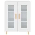 vidaXL Buffet blanc 69 5x34x90 cm bois d'ingénierie
