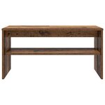 vidaXL Meuble TV Bois ancien 80 x 35 x 40 cm Bois d'ingénierie