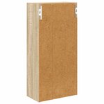 vidaXL Armoire murale de salle de bain Chêne Sonoma 30 x 16 x 62 5 cm