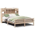 vidaXL Lit bibliothèque sans matelas 160x200 cm bois massif de pin