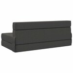 vidaXL Canapé-lit pliable Gris foncé 152 x 86 5 x 60 cm Tissu