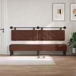 vidaXL Tête de lit suspendue Marron Simili cuir