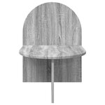 vidaXL Table de chevet Sonoma gris 48 x 49 x 65 cm Bois d’ingénierie