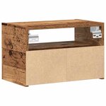 vidaXL Table de chevet murale vieux bois 45x26x28 5 cm