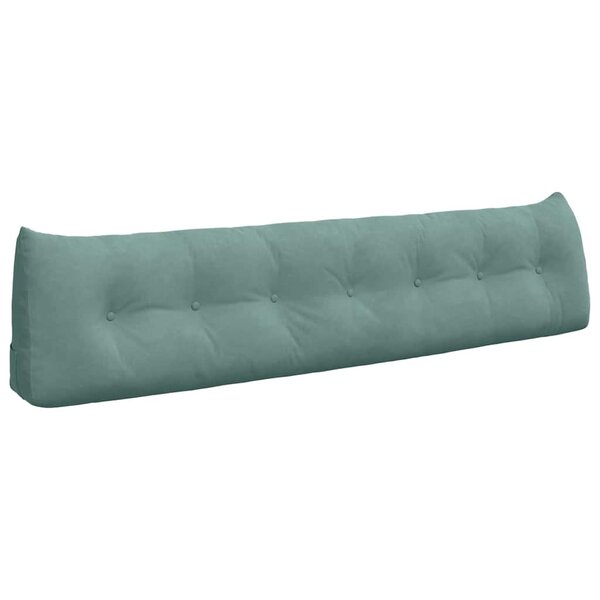 vidaXL Coussin de Dos Vert Mer 200 x 24 x 50 cm Velours