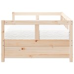vidaXL Lit de jour avec matelas 90x200 cm bois de pin massif