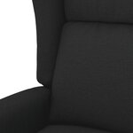 vidaXL Fauteuil Noir Tissu