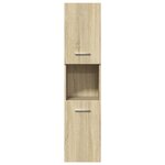 vidaXL Ensemble de meubles de salle de bain 4 Pièces chêne sonoma