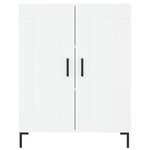 vidaXL Buffet haut Blanc 69 5x34x180 cm Bois d'ingénierie