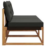 vidaXL 2 Pièce Sofa de milieu extérieur Bois d'Acacia Massif Naturel