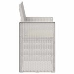 vidaXL Chaises de jardin salle à manger 2 Pièces Blanc et crème PP