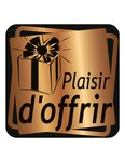 (1 boîte distr. De 500 etiq) étiquette adhésive plaisir d'offrir fuchsia