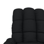 vidaXL Fauteuil de massage Noir Tissu