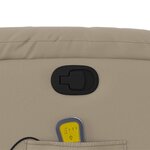 vidaXL Fauteuil de massage inclinable Cappuccino Similicuir