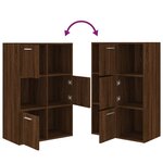 vidaXL Armoire de rangement Chêne marron 60x29 5x90 cm