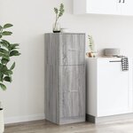 vidaXL Armoire apothicaire sonoma gris 40x41x118 cm bois d'ingénierie