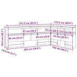 vidaXL Tête de lit de rangement Chêne fumé 160 cm Bois d'ingénierie