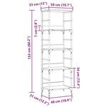 vidaXL Bibliothèque chêne artisanal 50x33x153 cm bois d'ingénierie