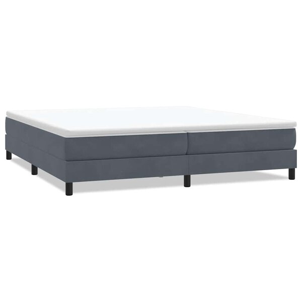 vidaXL Sommier à lattes de lit sans matelas gris foncé 200x220 cm