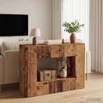 vidaXL Table console Bois ancien 101 x 29 x 74 cm Bois d’ingénierie