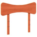 vidaXL Cadre de lit sans matelas cire marron 90x190 cm bois pin massif