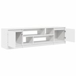 vidaXL Meuble TV blanc 188 5x41x50 cm bois d'ingénierie