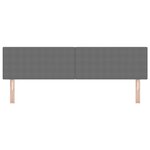 vidaXL Tête de lit LED Design simple Gris clair 90 cm Tissu en velours côtelé