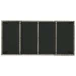 vidaXL Ensemble à manger jardin et coussins 7 Pièces gris rotin