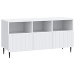 vidaXL Meuble TV Blanc 102 x 34 5 x 50 cm Bois d'ingénierie