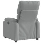 vidaXL Fauteuil inclinable Gris clair Tissu