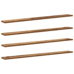 vidaXL Étagère à livres 4 Pièces Marron 100 x 10 x 1 5 cm