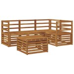 vidaXL Ensemble de canapés d'extérieur 5 pc Naturel Polyester