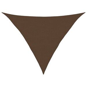 vidaXL Voile d'ombrage 160 g/m² Marron 5x5x6 m PEHD