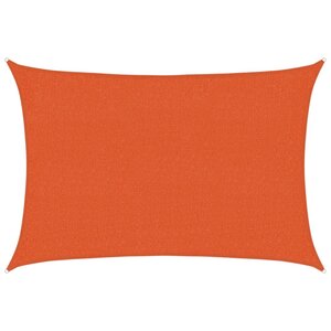 vidaXL Voile d'ombrage 160 g/m² Orange 2x2 5 m PEHD