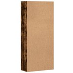 vidaXL Buffet haut chêne fumé 80x35x180 cm bois d'ingénierie