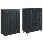 vidaXL Ensemble de Meubles 2 Pièces 66 x 34 5 x 90 cm Bois d'ingénierie