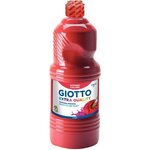 Gouache scolaire Giotto flacon 1 litre liquide couleur rouge écarlate