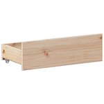 vidaXL Cadre de lit sans matelas avec tête de lit blanc 150x200 cm pin