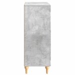 vidaXL Buffet Gris béton 66 x 34 5 x 90 cm Bois d'ingénierie