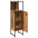 vidaXL Armoire salle de bain vieux bois 33x33x120 5 cm bois ingénierie