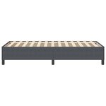 vidaXL Cadre de lit Gris foncé 90 x 200 cm Tissu en velours côtelé