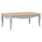 vidaXL Table basse Gris et marron 110 x 60 x 40 cm Bois de pin massif