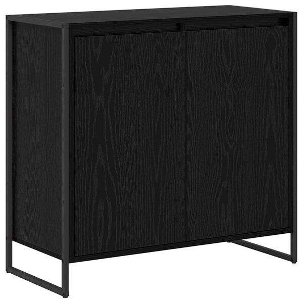 vidaXL Meuble d'appoint Chêne noir 79 x 36 x 75 cm Bois d'ingénierie
