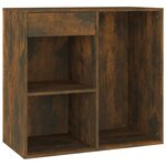 vidaXL Armoire cosmétique Chêne fumé 80x40x75 cm Bois d'ingénierie