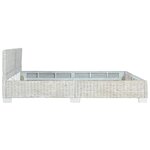 vidaXL Cadre de lit gris rotin naturel 180x200 cm