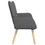 vidaXL Sofa 2 places Gris foncé 115 x 61 x 87 cm Tissu